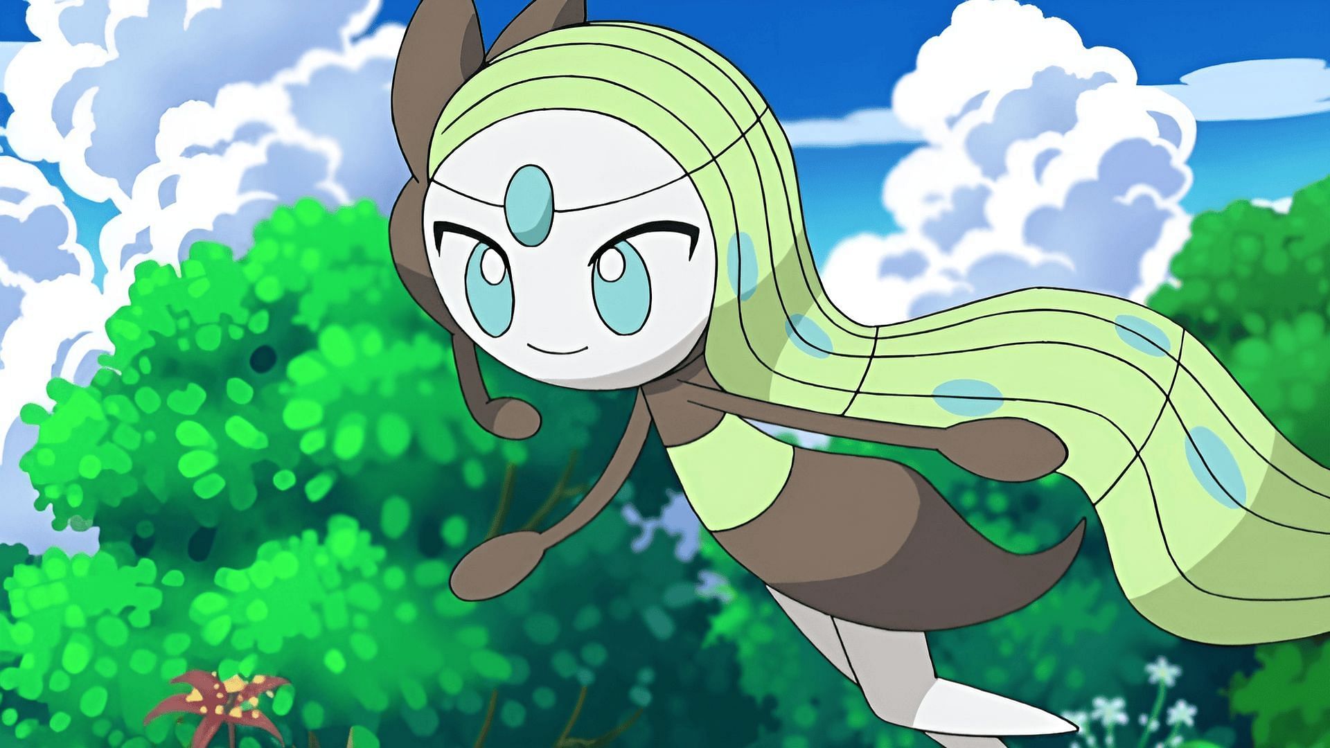 Aria Forme Meloetta in the anime (Image via TPC)